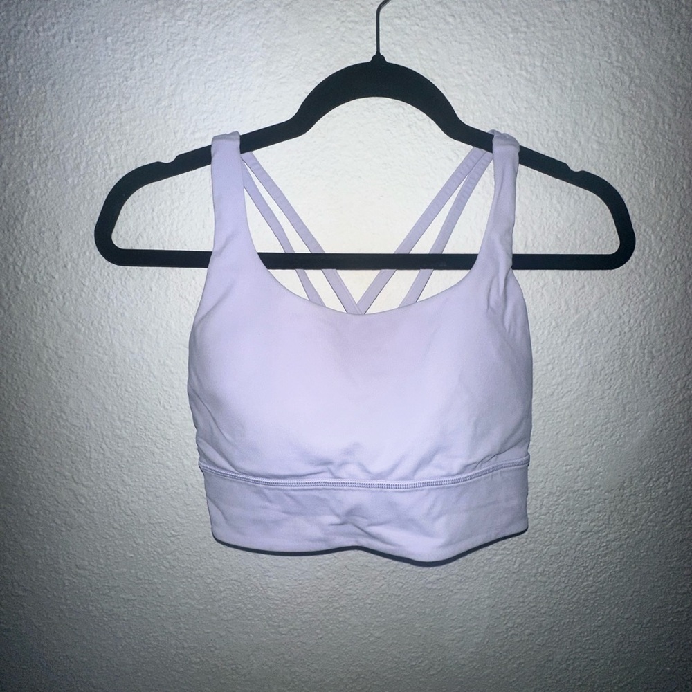 Energy Longline Bra- Lavender Frost
